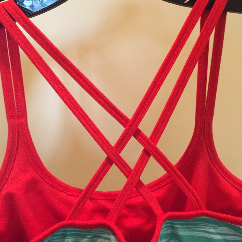 Soybu red and sea green sun dress - Picture 3 of 6